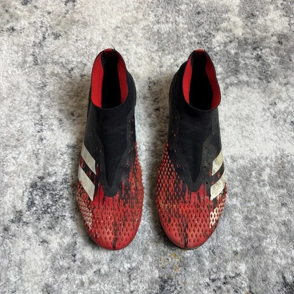 Adidas Predator Mutator 20+ FG Soccer Cleats Black Red EF1629 Mens 11 - Picture 3 of 7